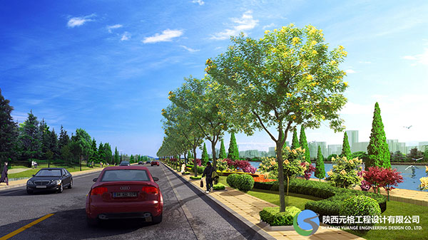 陜西園林綠化-道路綠化設計方案