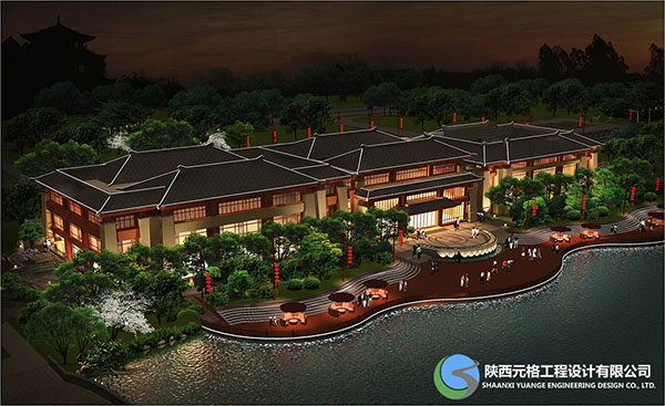 陜西園林綠化-酒店園林設計